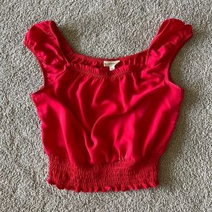 The General Good Alora Smocked Crop Top